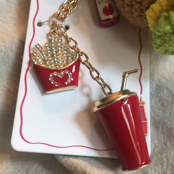 New~ Piper •K Burger, Fries, Ketchup and Soda Bag charm. - Picture 2 of 5